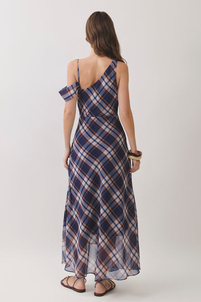 Harvest Moon Plaid Maxi Dress