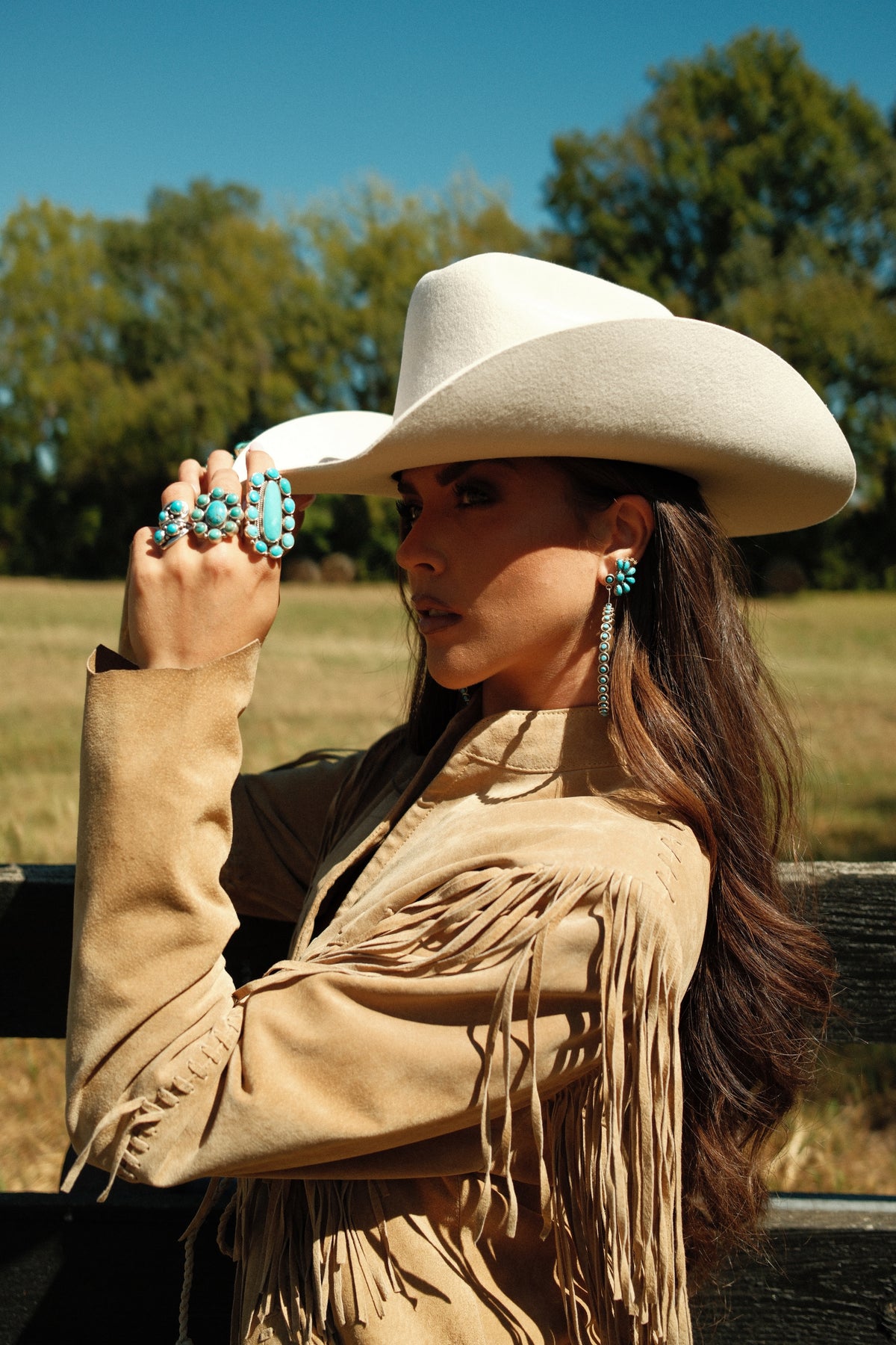 "Sundance" Adjustable Kingman Turquoise Ring