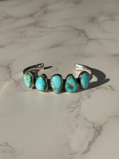 "Dakota" Kingman Turquoise Cuff Bracelet