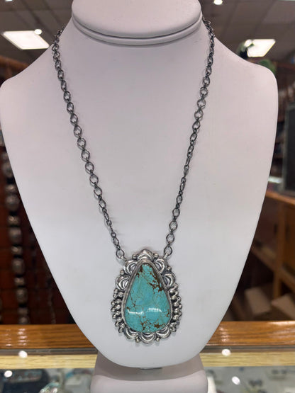The “Dandelion" Kingman Turquoise and Sterling Silver Necklace