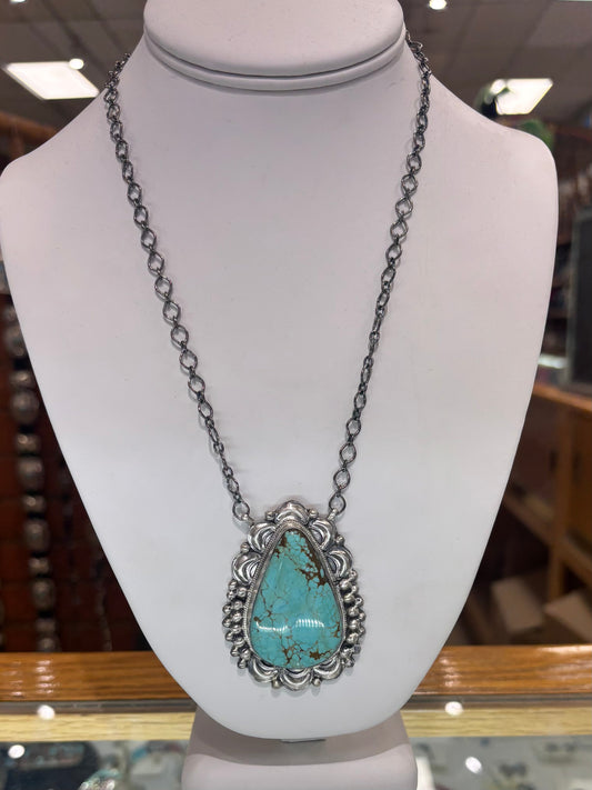 The “Dandelion" Kingman Turquoise and Sterling Silver Necklace