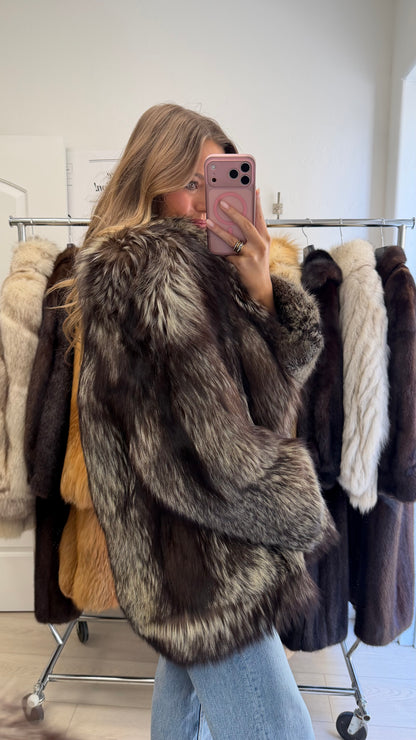 #2 Vintage Silver Fox Jacket Size Medium
