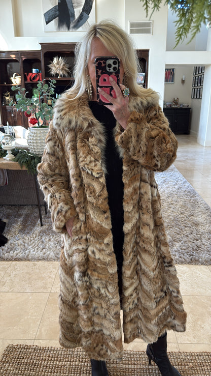 #26 Vintage Lynx Full Length Coat