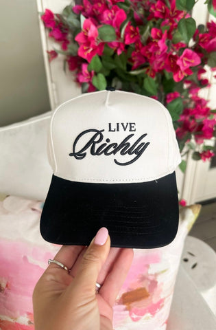 NEW!! Live Richly Trucker in Black