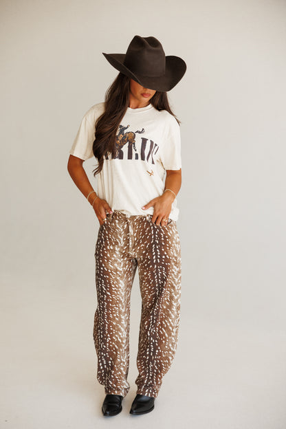Dakota Barrel Leg Jeans in Bambi