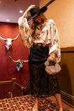 AS SEEN ON WEST DESPERADO!! The Lainey Black Lace Maxi Skirt w/ Liner