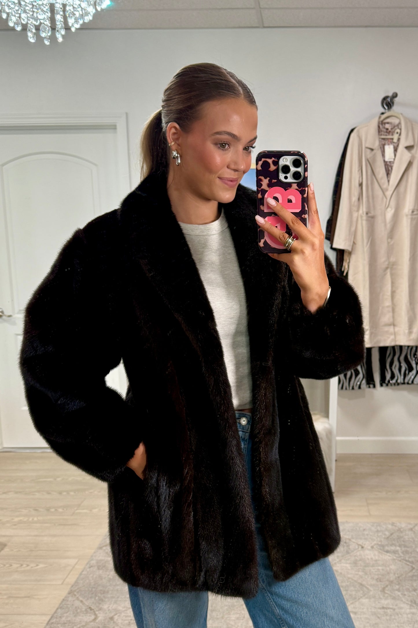 #20 Vintage Ranch Mink Jacket