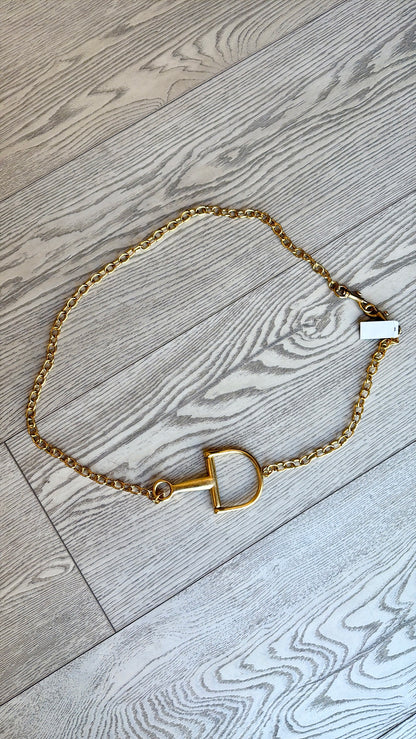 Horsebit Chain Belt