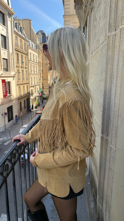 Vintage Scully Suede Fringe Jacket Size Small