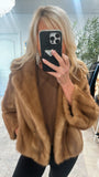 #6 Vintage Brown Mink Jacket - Size S-M