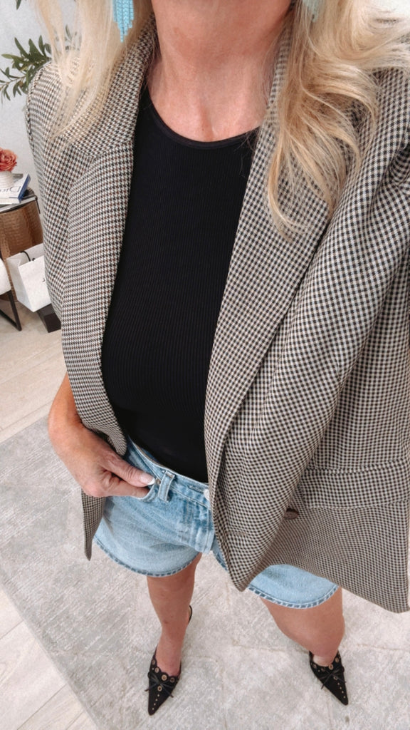 NEW!! Sienna Plaid Blazer