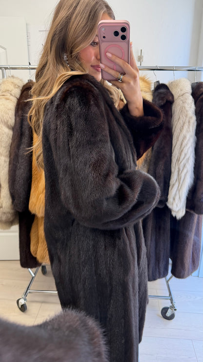#19 Vintage Ranch Mink Coat Size Medium