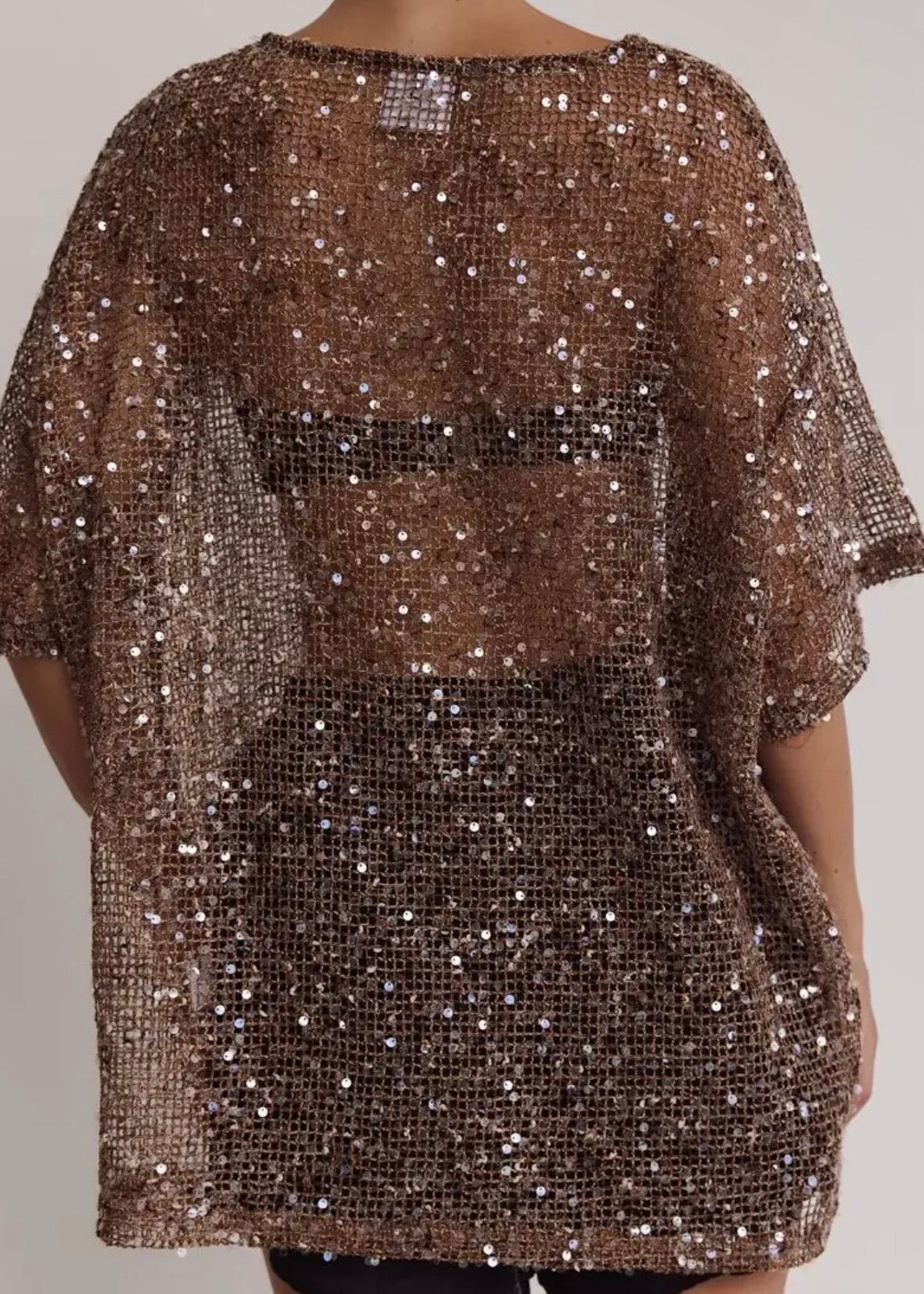 Sequin Oversized Top in 4 Colors - PREORDER