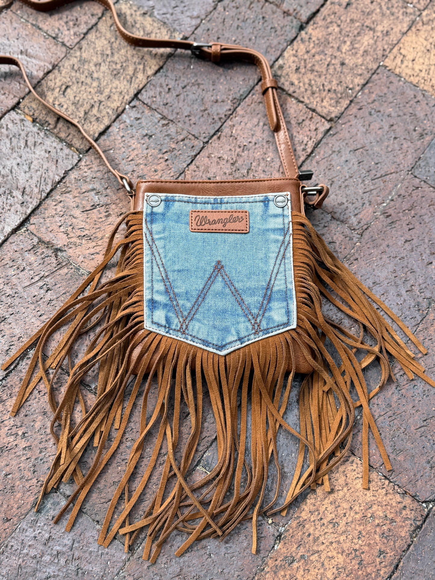 NEW!! Wrangler Pocket Fringe Purse