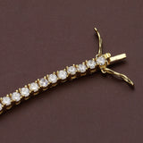 NEW!! Cubic Zirconia and Gold Trendsetter Tennis Bracelet in 2 Styles