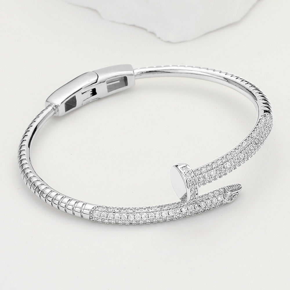 NEW!! Pave Nail Bracelet in 2 Colors