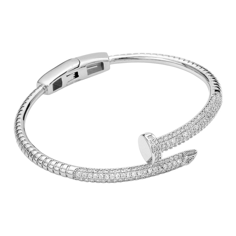 NEW!! Pave Nail Bracelet in 2 Colors - PRE ORDER