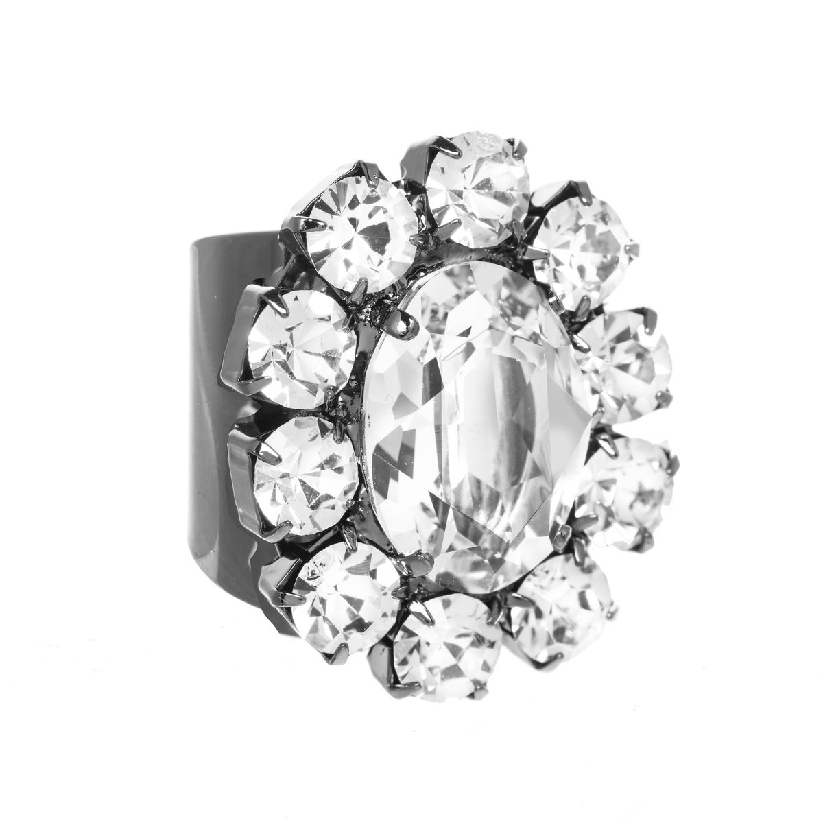 NEW!! Edith Swarovski Crystal Ring in 3 Colors