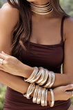 NEW!! Golden Hour Stretch Bracelet Set in Gold