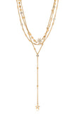 NEW!! Forever Star Fall 18k Gold Plated Multi-Chain Choker