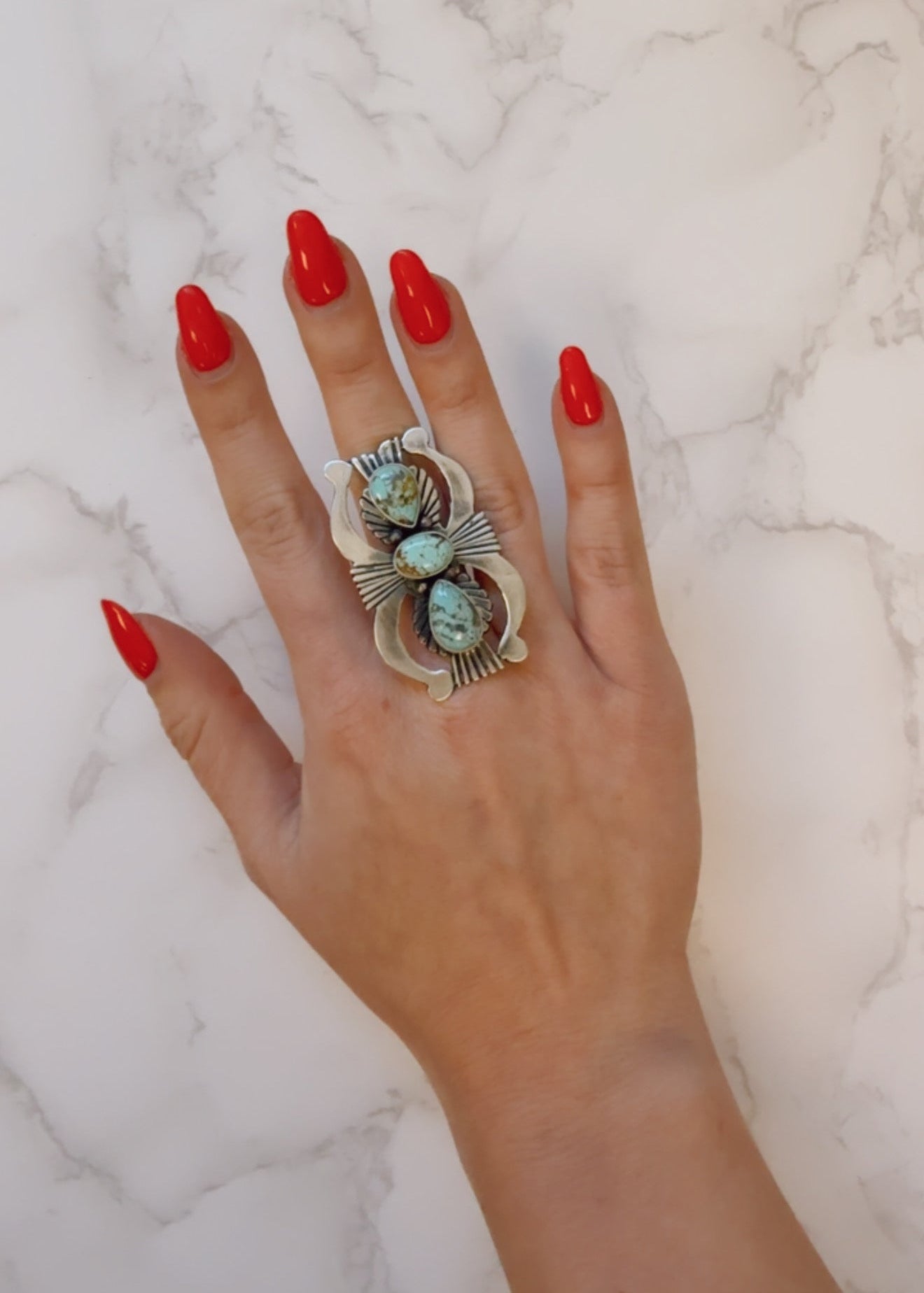 Indio Kingman Turquoise Ring