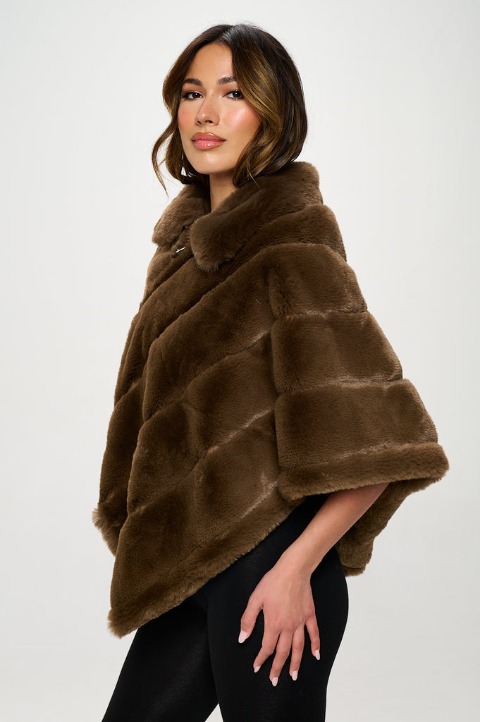 NEW!! Ritz Faux Fur Wrap in Brown