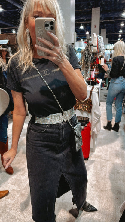 BACK IN STOCK!! "Sparkle” Rhinestone Stretch Belt