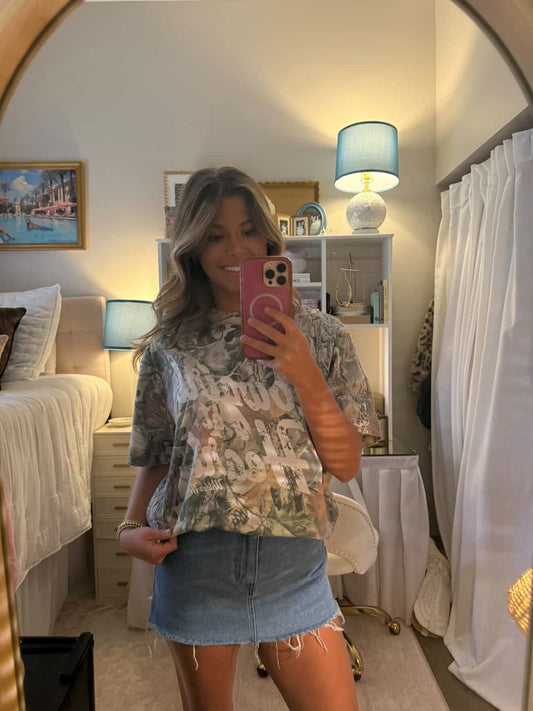 Cowgirl at Heart Camo Graphic Tee