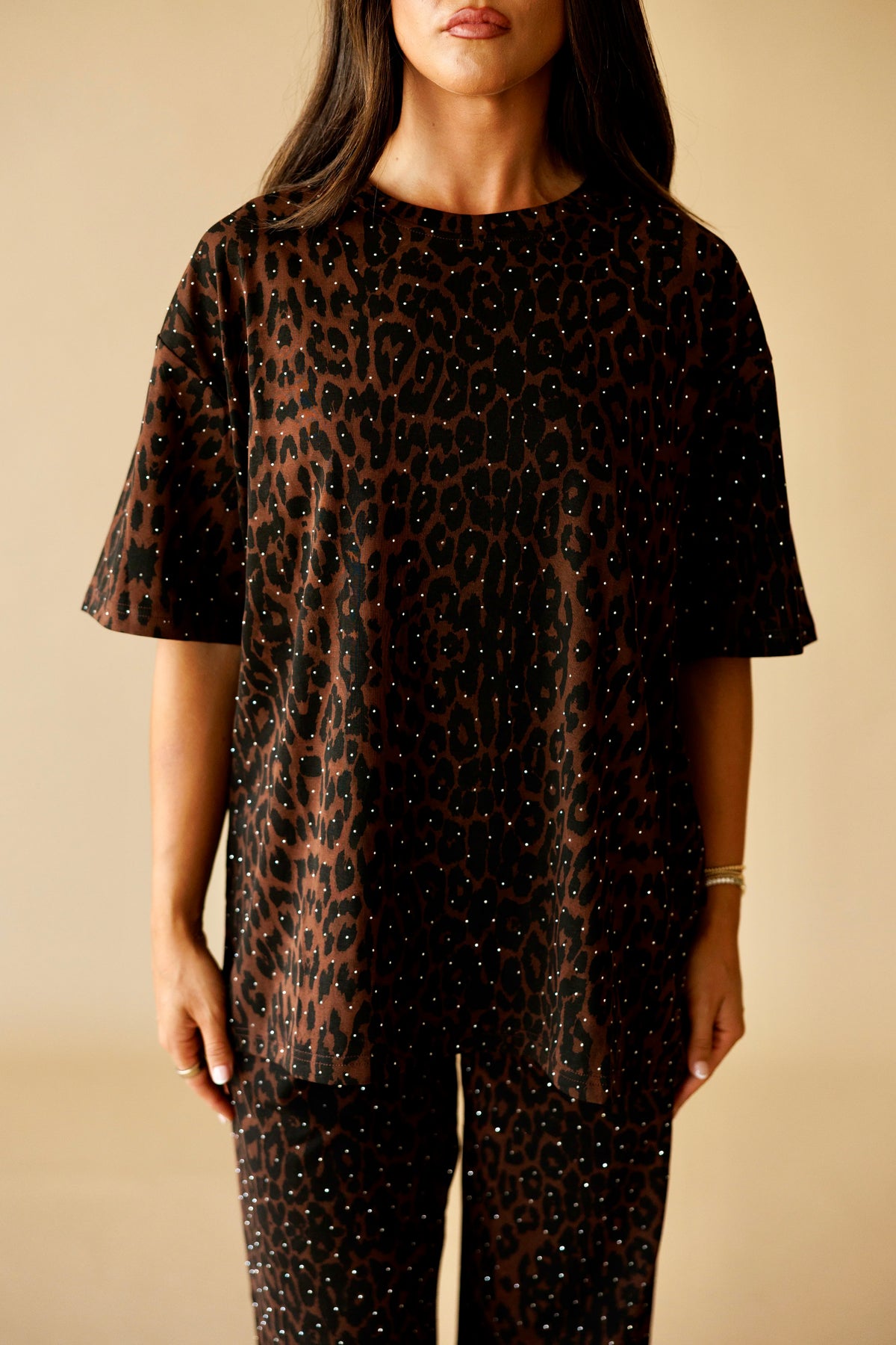 "Luxe Leopard" Rhinestone Lounge Set