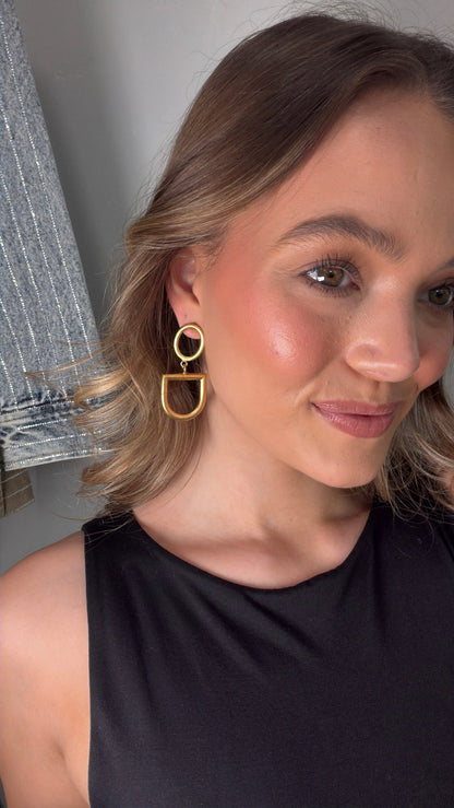 Horsebit Earrings