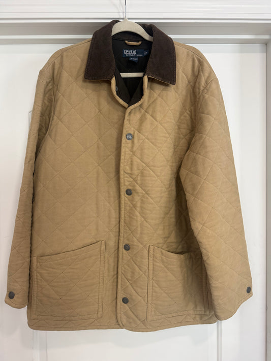 NEW!! Vintage Ralph Lauren Quilted Hunting Jacket Size Medium