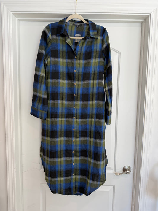 FINAL SALE!! Blue Skies Button Down Dress