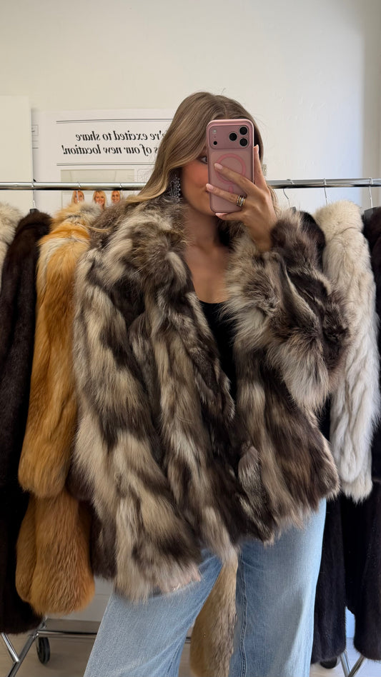 #1 Vintage Cross Fox Jacket Size Medium