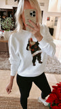 NEW!! "Champagne Santa" Oversized Sweatshirt in 4 Colors