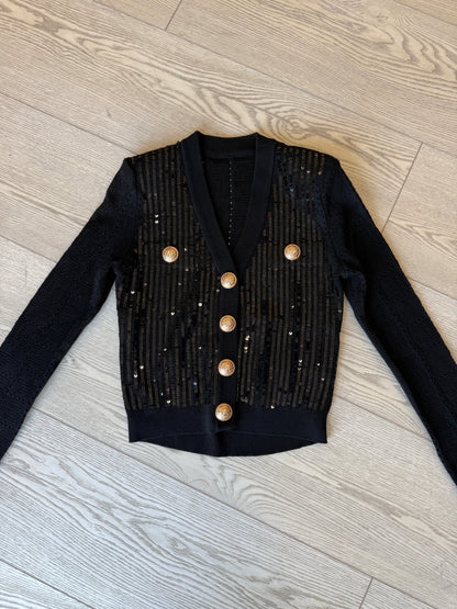 FINAL SALE! Sequin Button up Cardigan