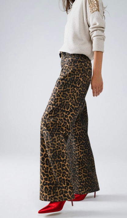 BEST SELLER!! Leopard Denim Pants