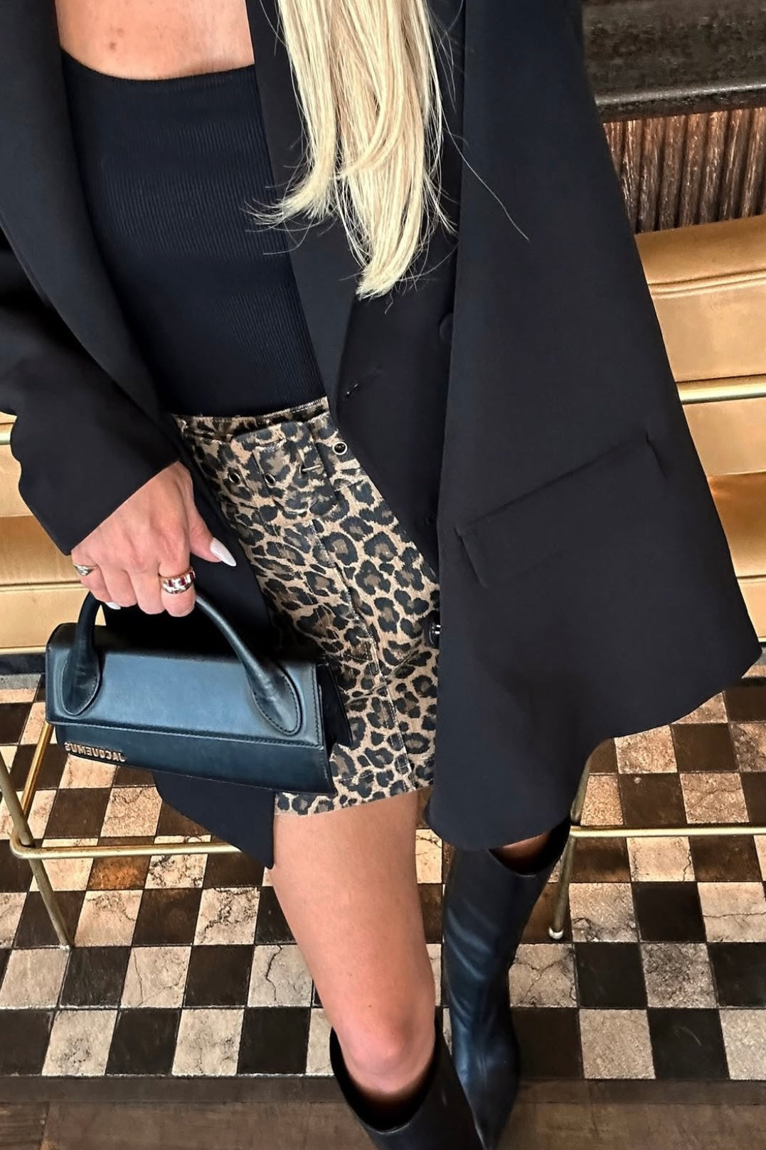 FINAL SALE!! Tyra Belted Leopard Skirt