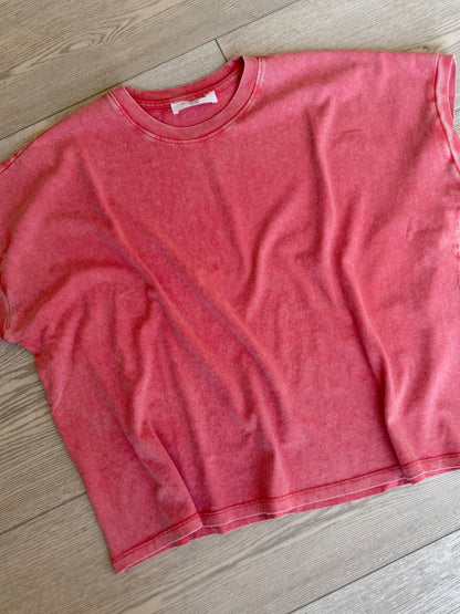 "Everyday" Tee in Coral