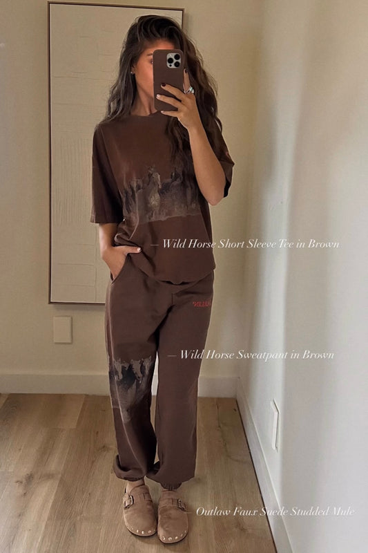 NEW!! Wild Horse Sweatpant in Brown