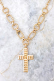 AS SEEN ON ASHLEE NICHOLS!! The "My Faith" Gold Cross Necklace- PRE ORDER