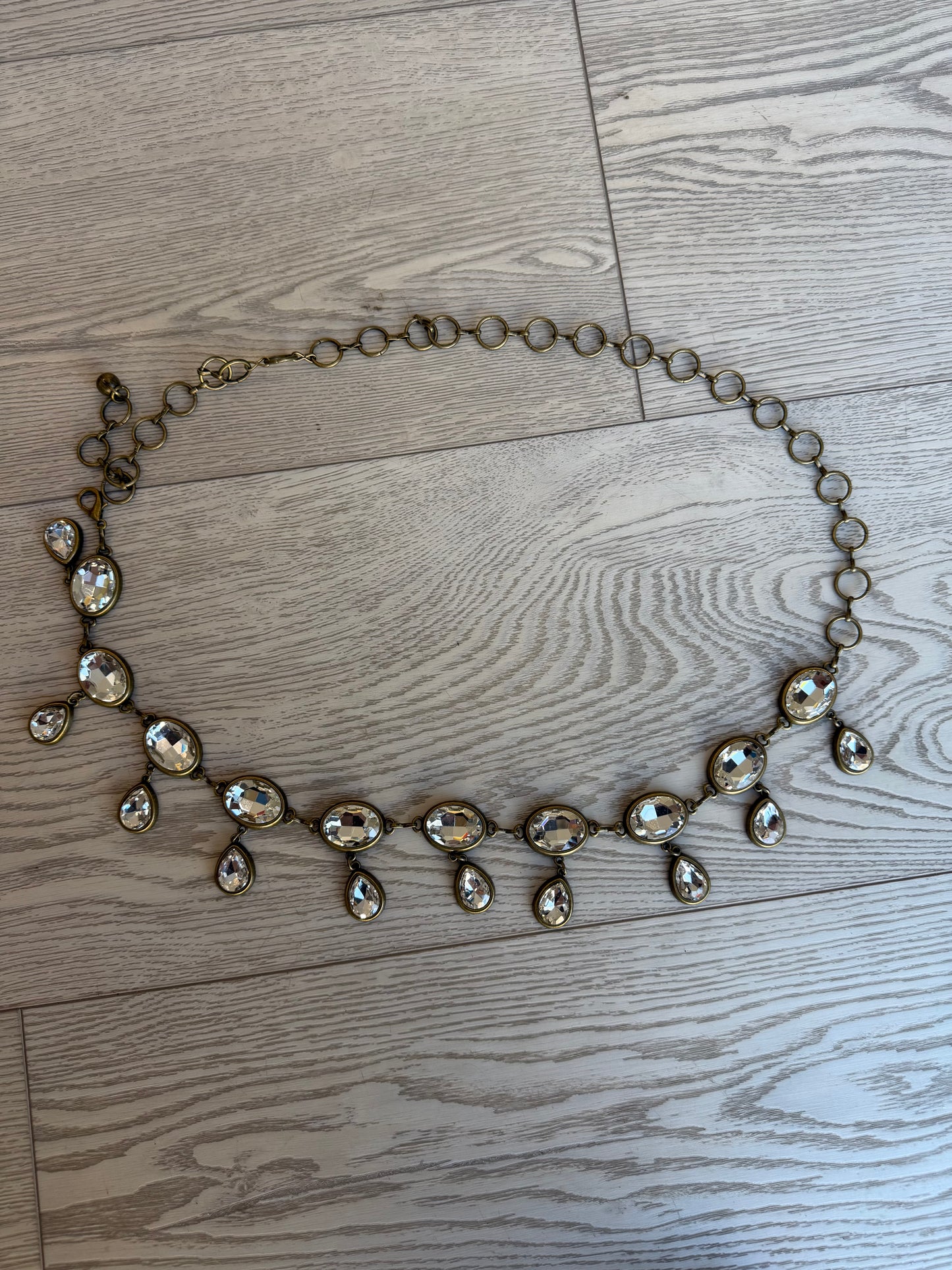 "Desert Diamond" Chain Belt in Gold
