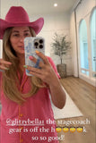 AS SEEN ON KRISTA HORTON!! The Kenny Faux Suede Cowboy Hat in Hot Pink