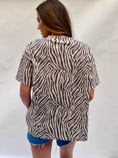 Rodeo Zebra Embellished Tee