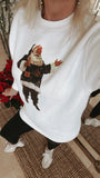 NEW!! "Champagne Santa" Oversized Sweatshirt in 4 Colors