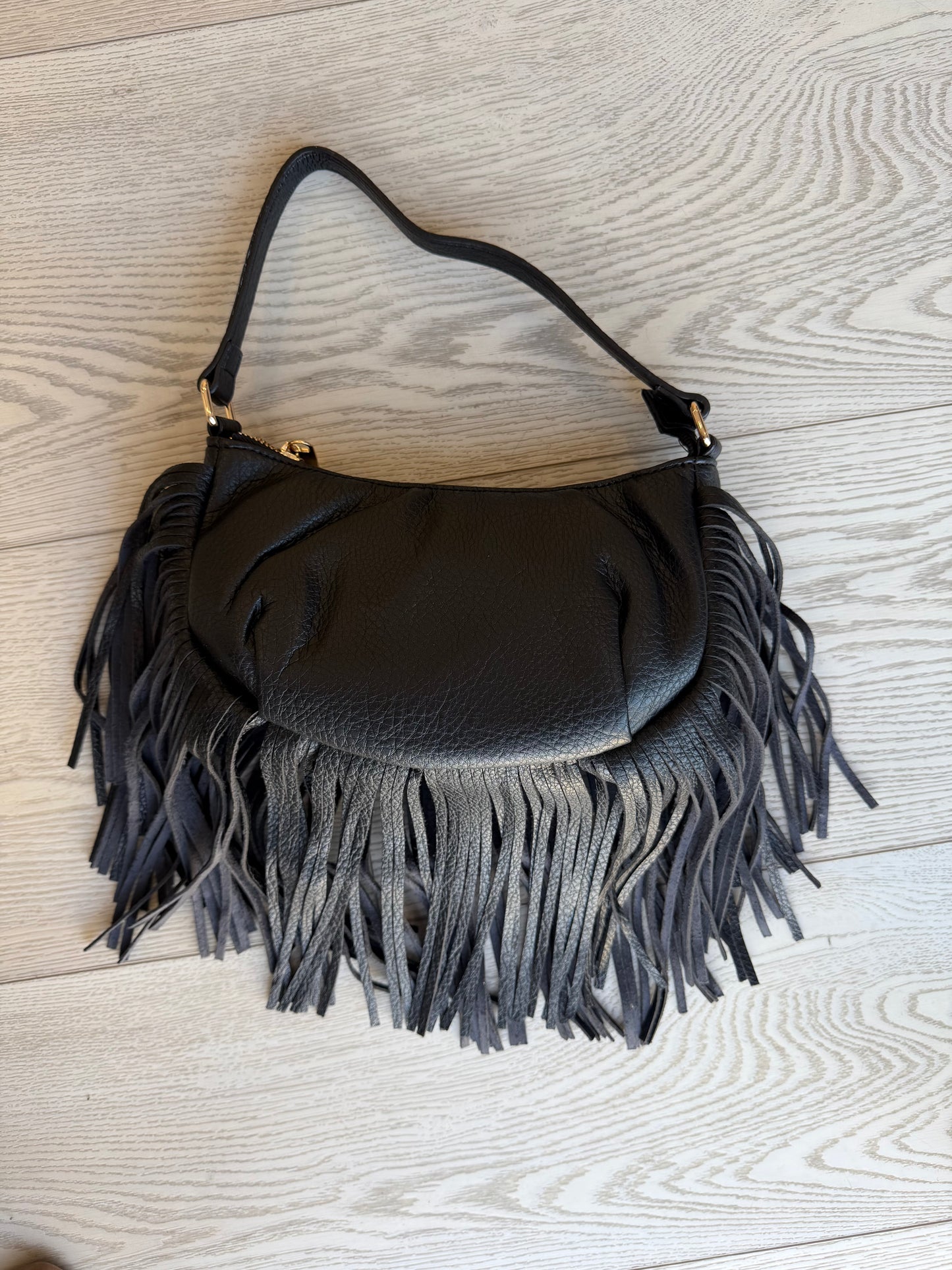 NEW!! "Headliner" Fringe Purse in Black