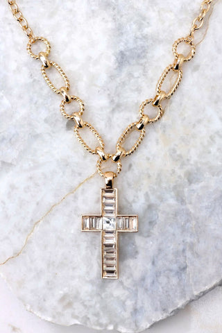 NEW!! The "My Faith" Gold Cross Necklace