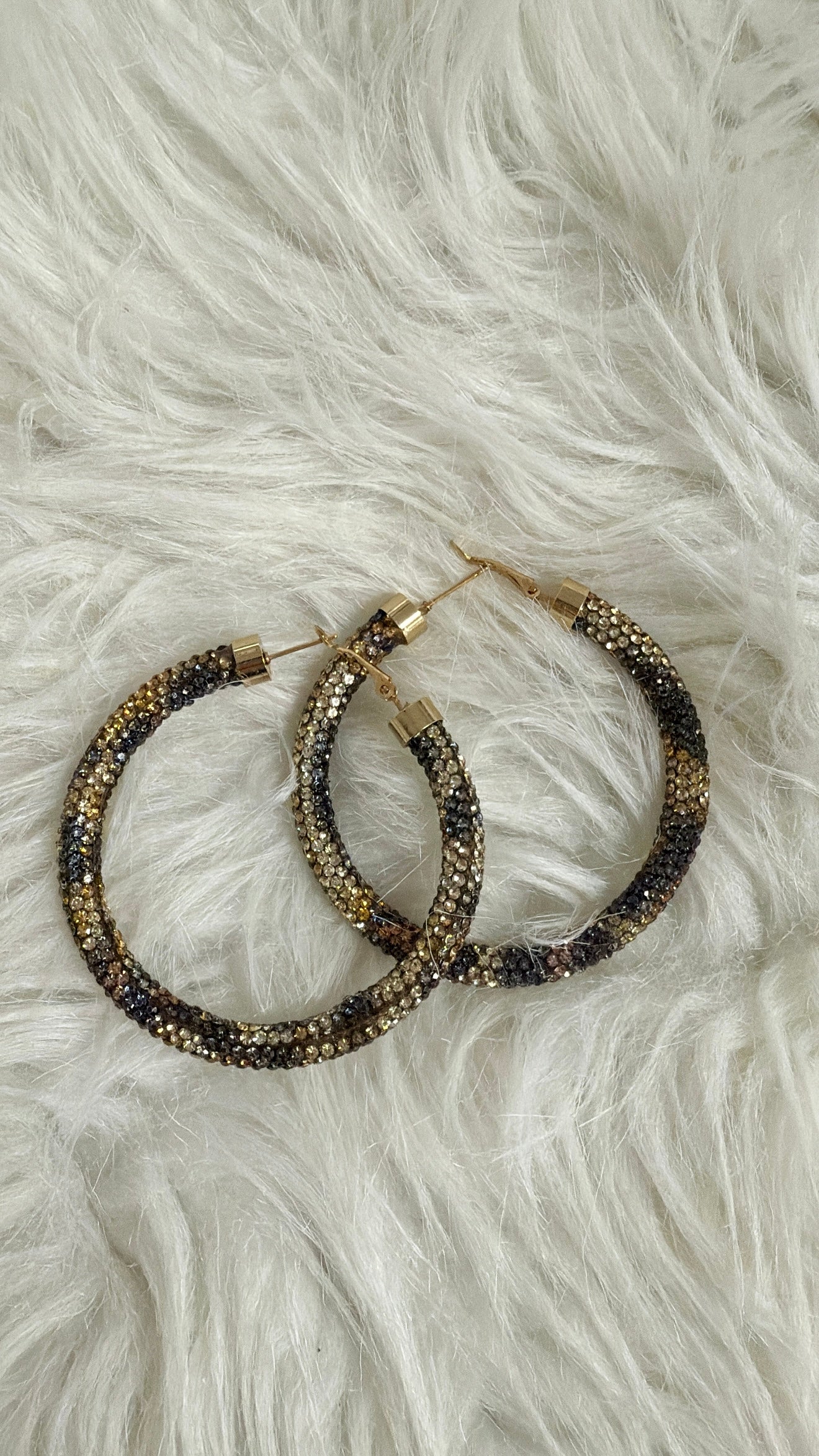 DOORBUSTER!! Leopard Crystal Hoop Earrings