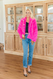 NEW!! Faux Fur Jacket in Pink