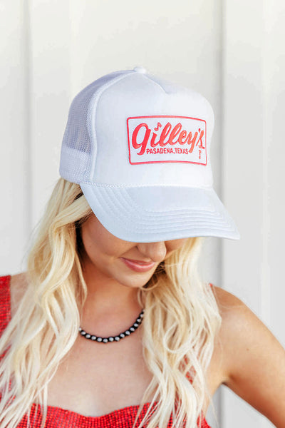NEW!! Gilley's Texas Trucker Hat in White