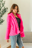 NEW!! Faux Fur Jacket in Pink